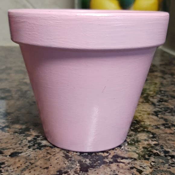 Small hand painted terra cotta pot - Picture 2 of 5